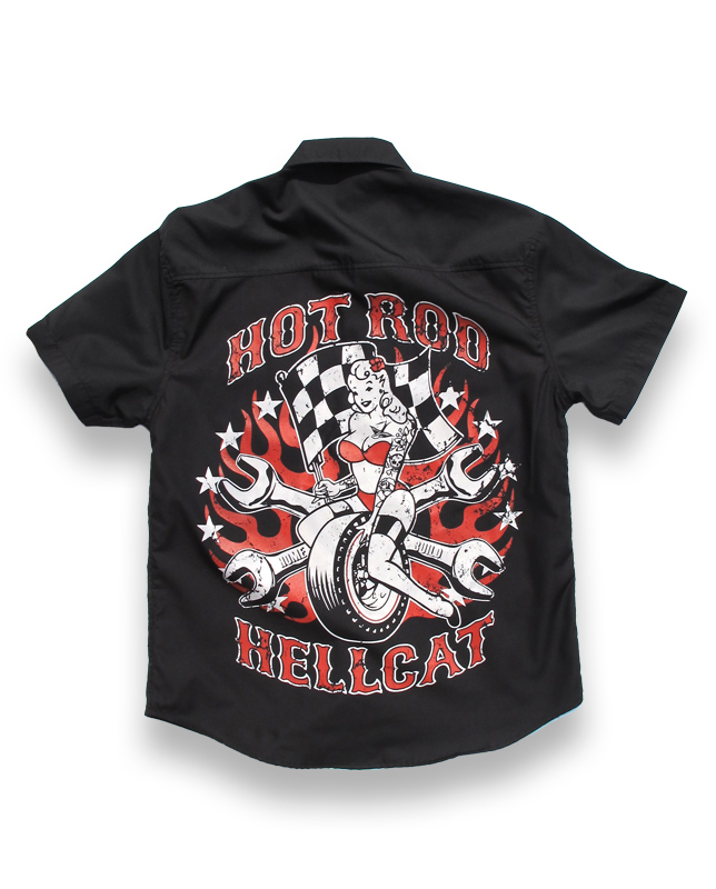 Hotrod Hellcat RACE CHICK Herren Hemd